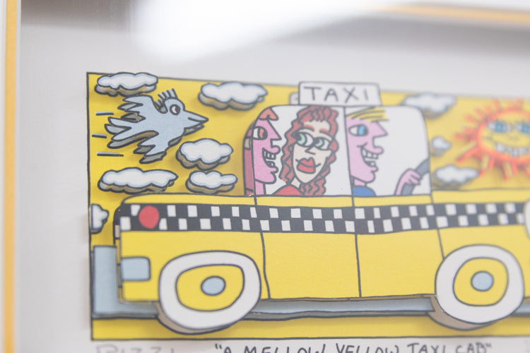 A Mellow Yellow Taxi Cab – James Rizzi
