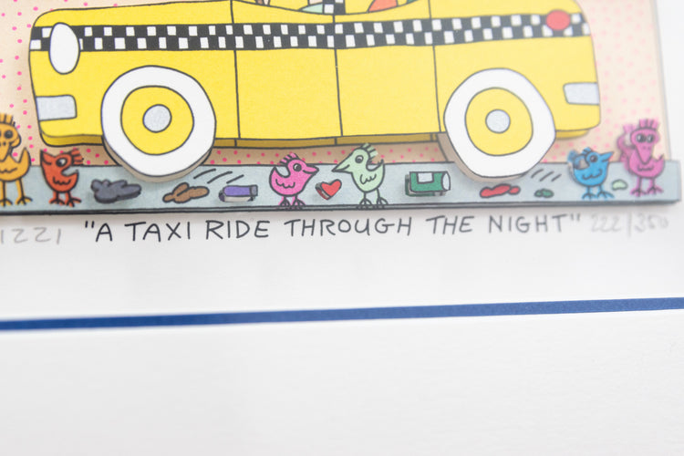 A Taxi Ride through the Night – James Rizzi